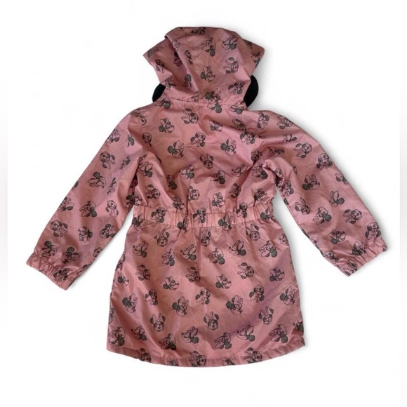 Toddler Girls Disney Minnie Mouse Light Rain Jacket with Hood and Ears Size 4T - Picture 2 of 7